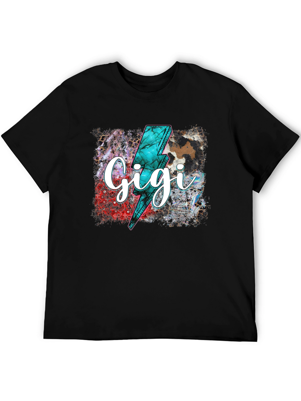 Gigi Lightning Bolt Graphic Tee - Trendy Comfort