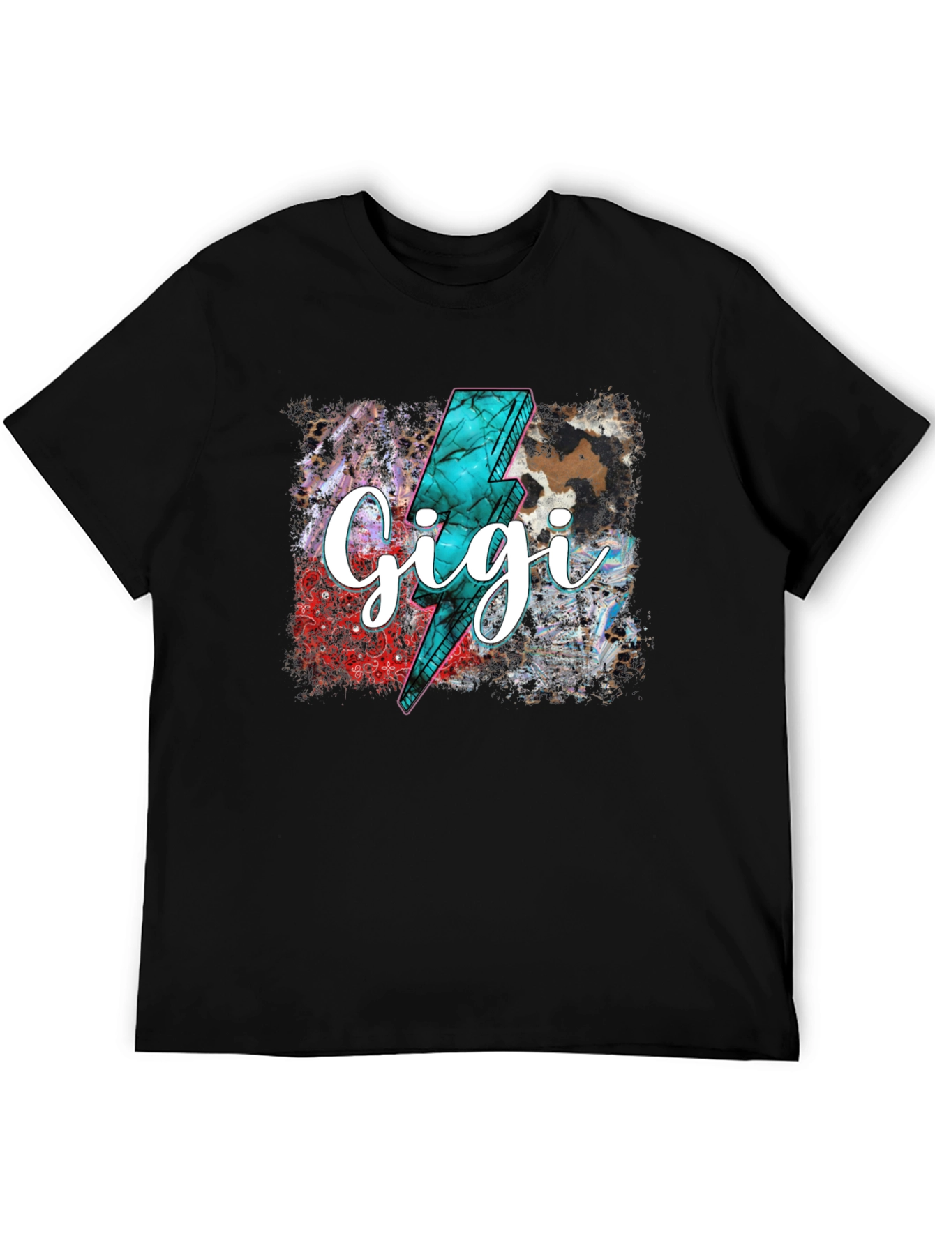 Gigi Lightning Bolt Graphic Tee - Trendy Comfort