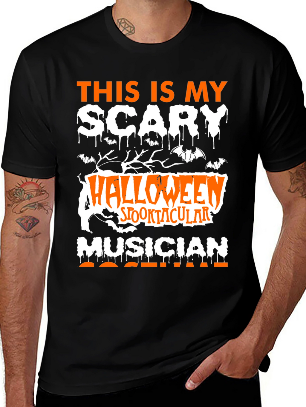 Scary Musician Halloween T-Shirt