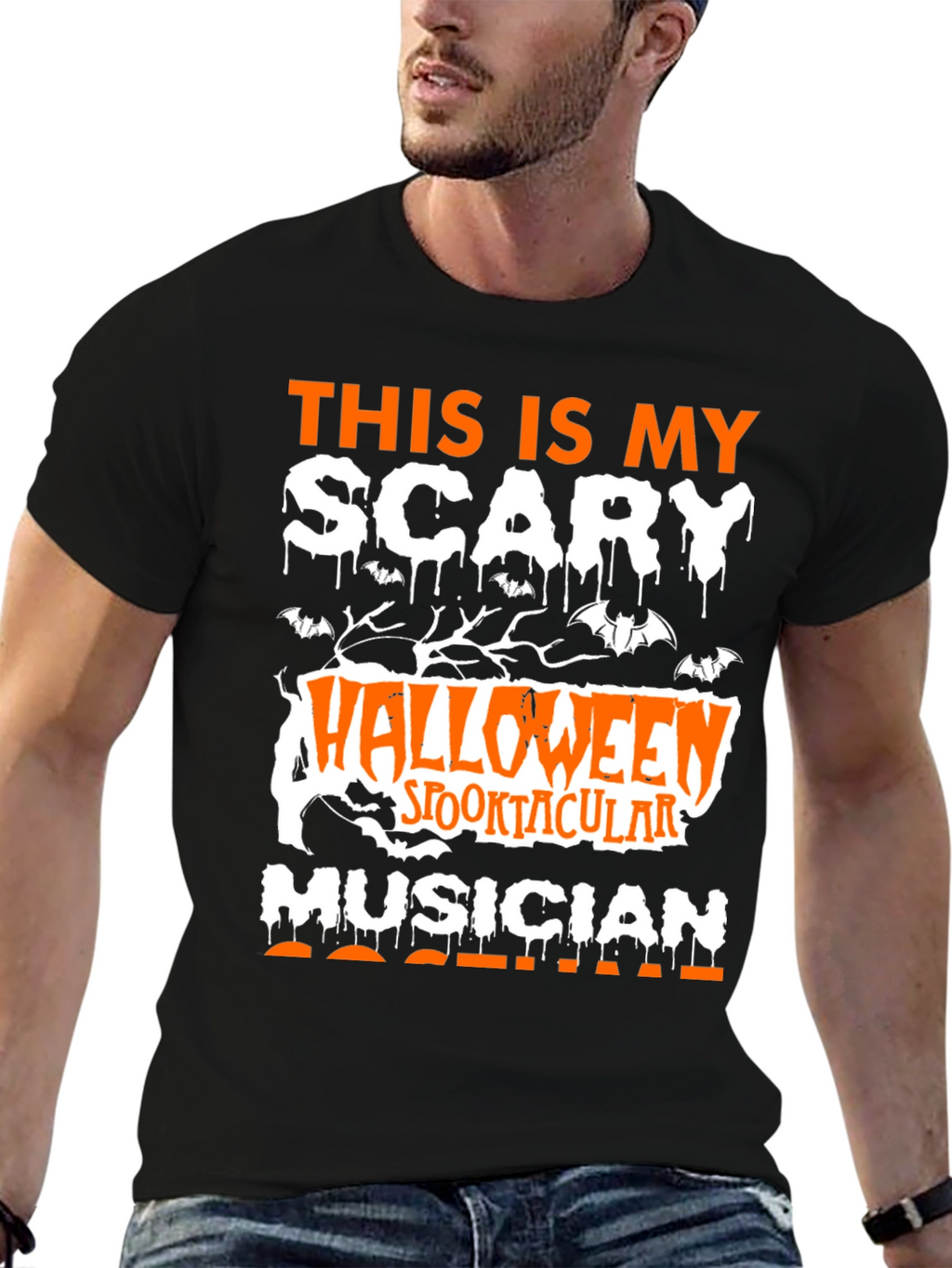Scary Musician Halloween T-Shirt