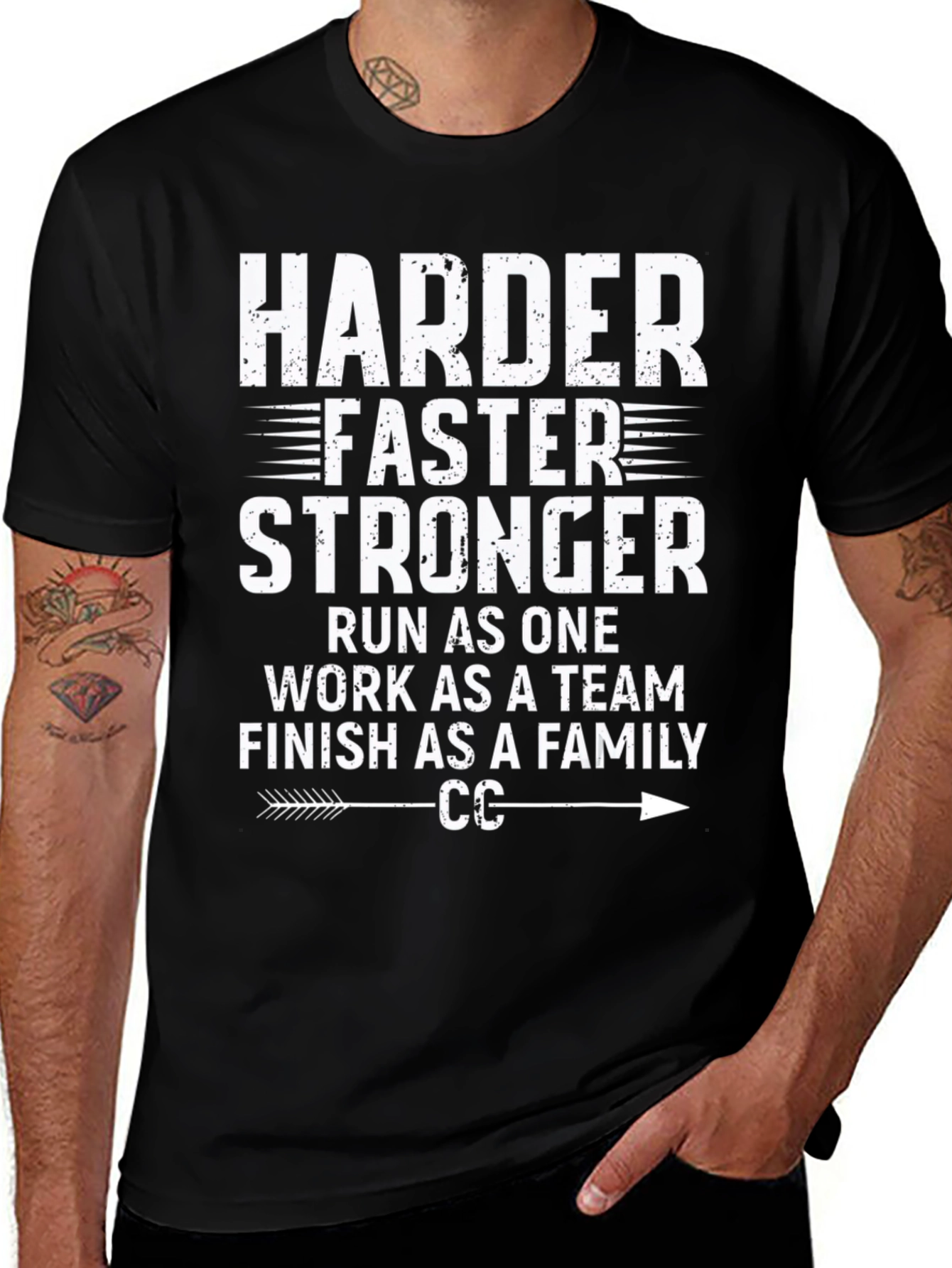 Harder Faster Stronger Run Tee