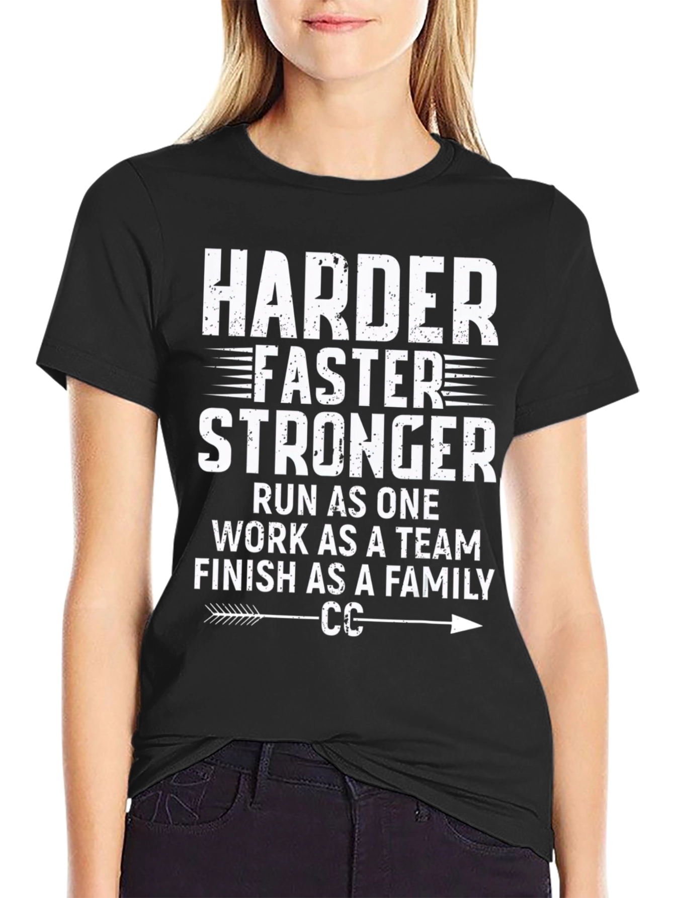 Harder Faster Stronger Run Tee