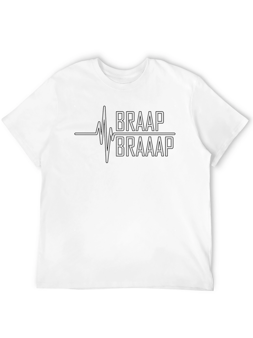 Braap Life T-Shirt - Motocross Heartbeat Tee