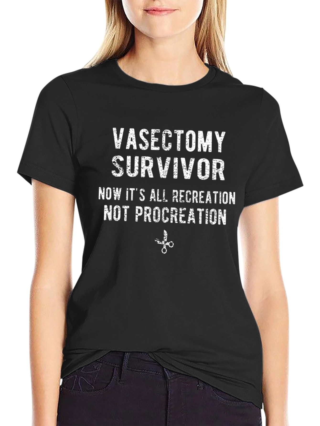 Vasectomy Survivor T-Shirt: Recreation Not Procreation!