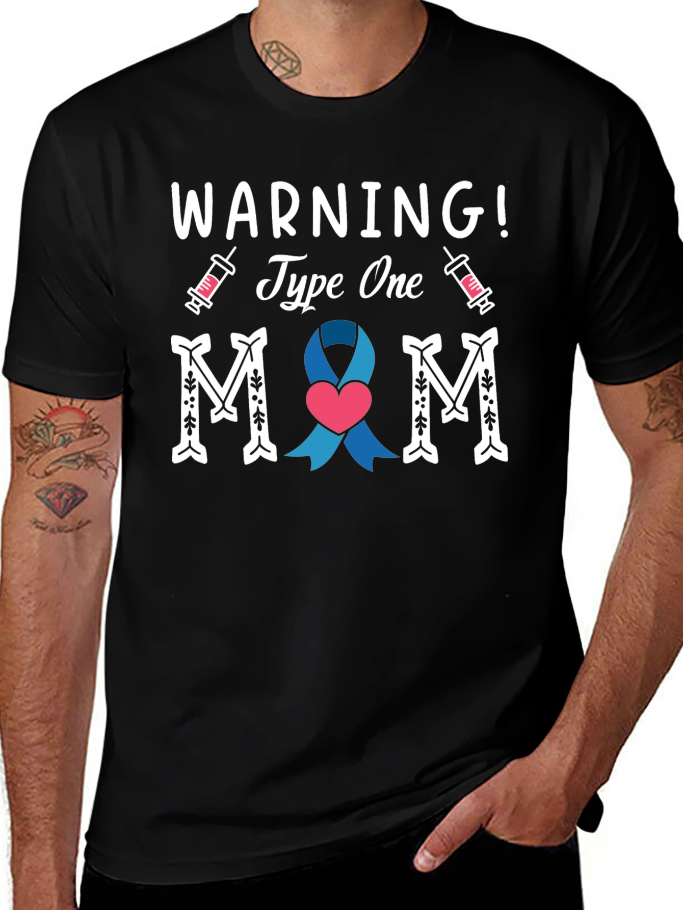 Type One Mom T-Shirt - Diabetes Awareness Tee