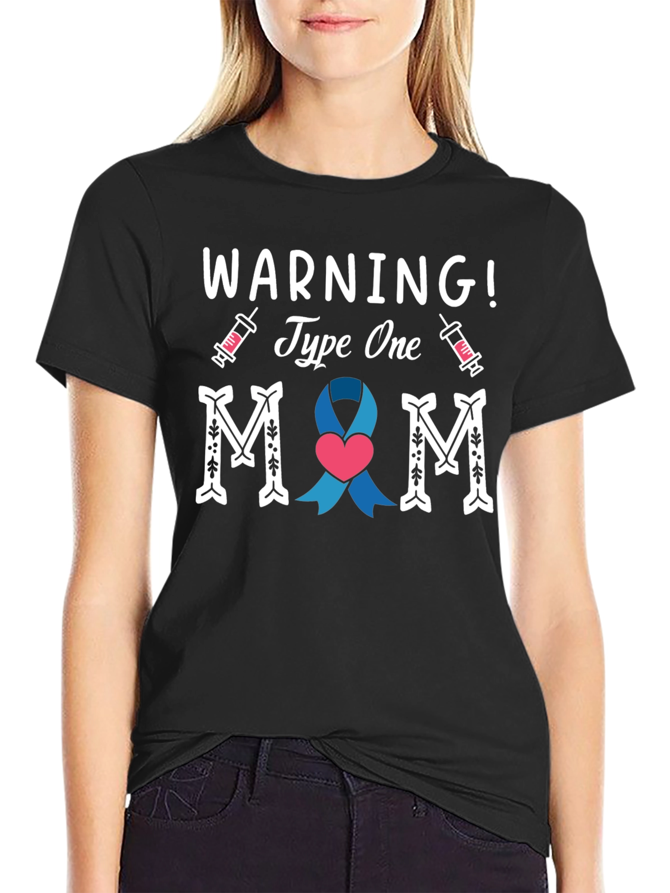 Type One Mom T-Shirt - Diabetes Awareness Tee