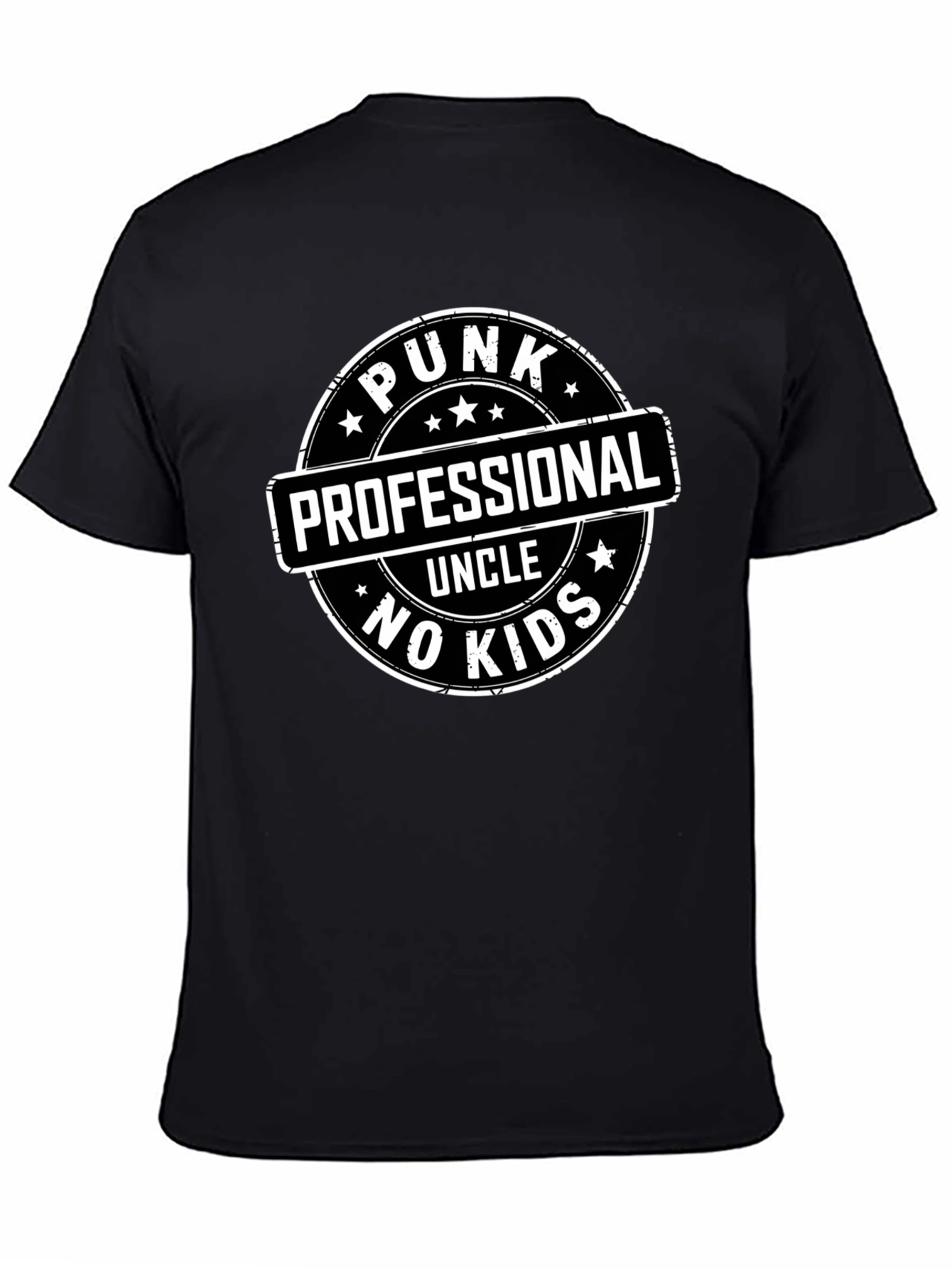 Punk Professional Uncle No Kids Graphic Tee