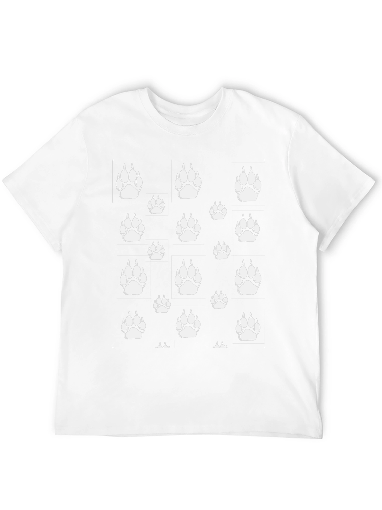 Paw Print T-Shirt - Black Graphic Tee