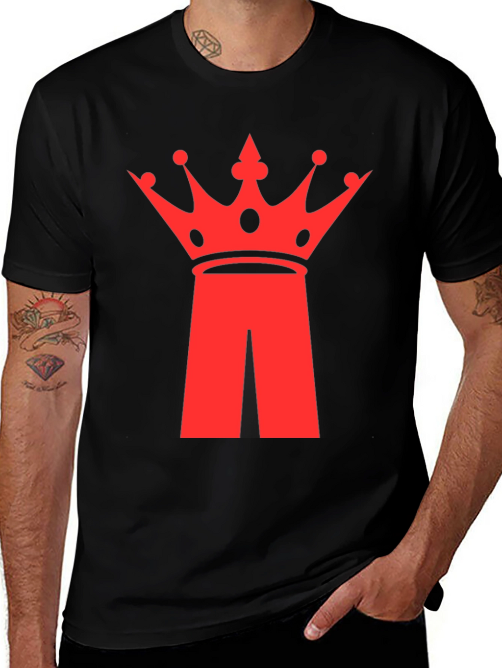 Crown Logo Black T-Shirt