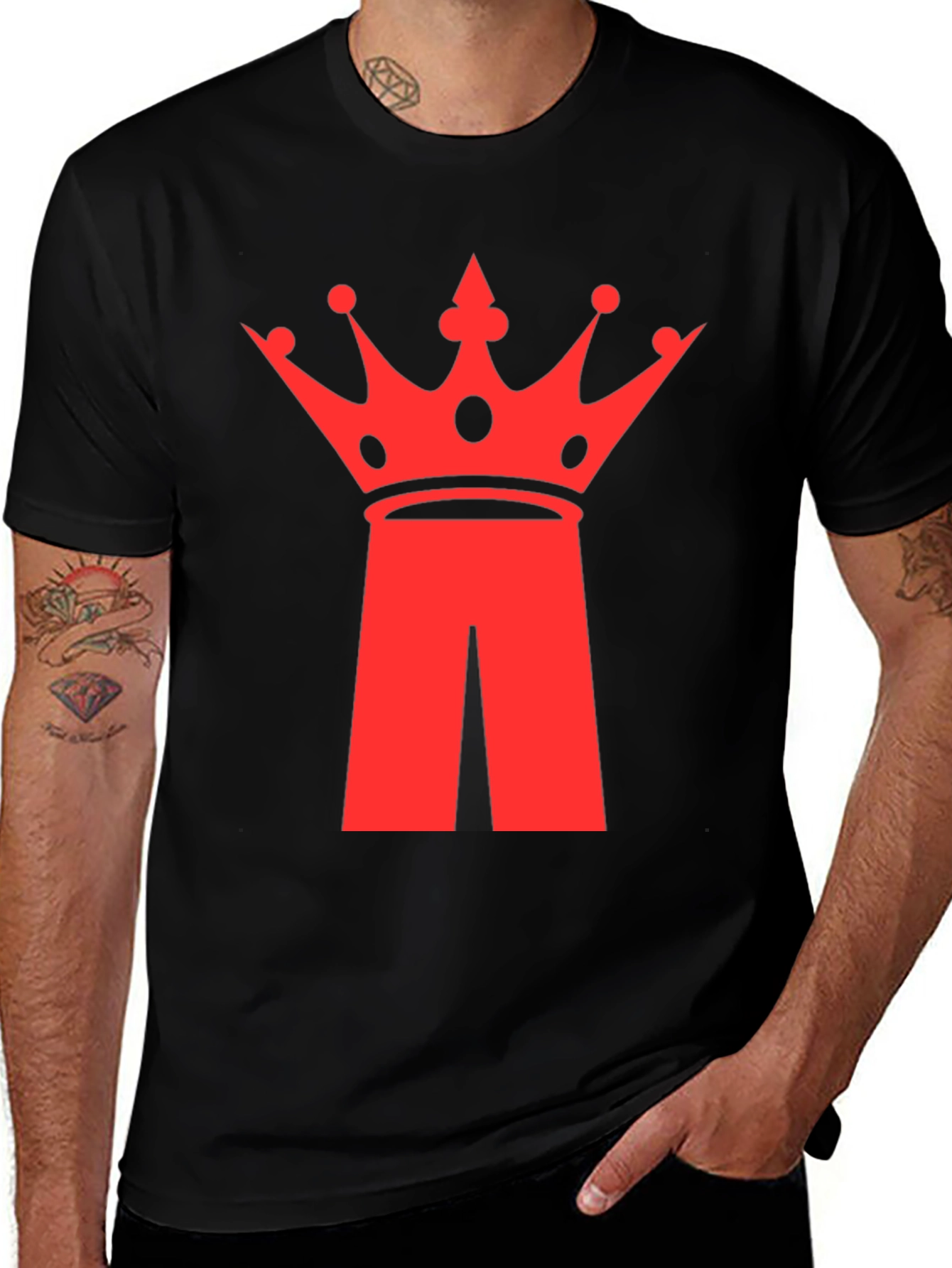 Crown Logo Black T-Shirt