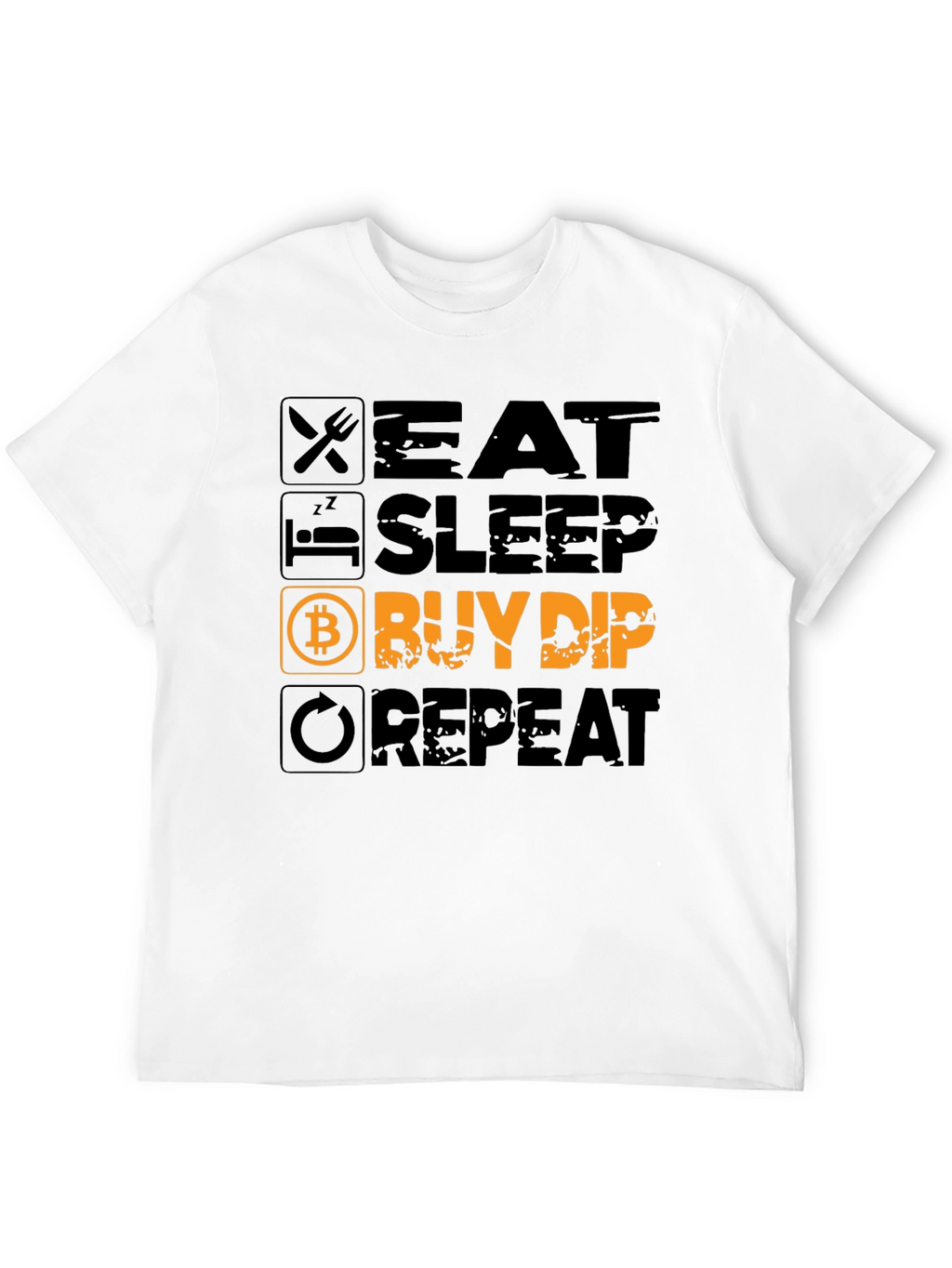 Eat Sleep Buy Dip Repeat Black T-Shirt
