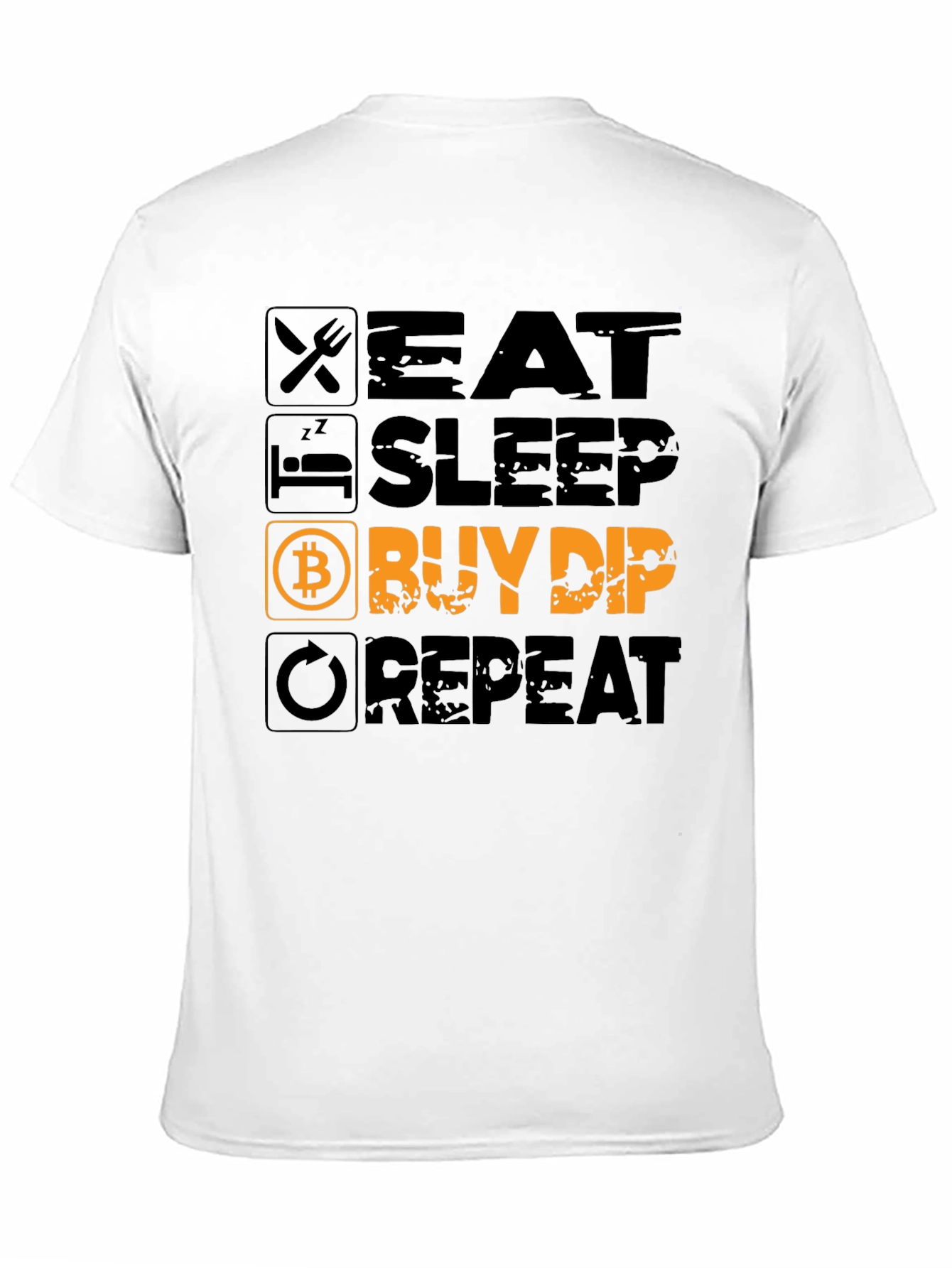Eat Sleep Buy Dip Repeat Black T-Shirt