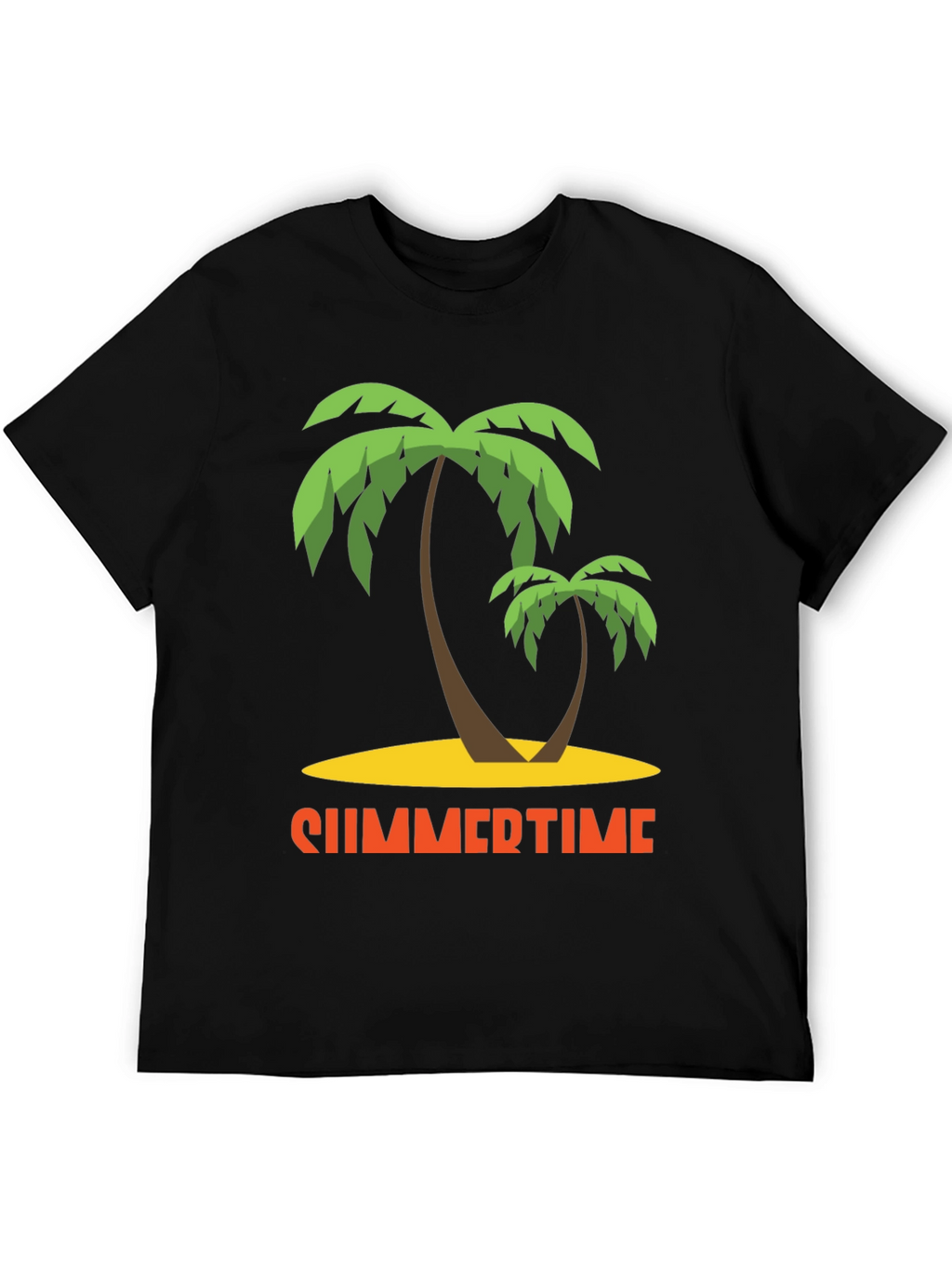 Summertime Palm Tree Graphic T-Shirt