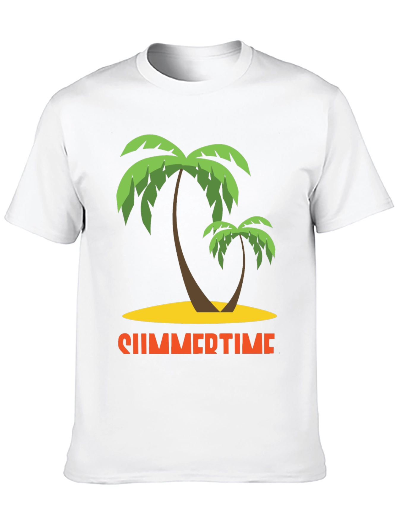 Summertime Palm Tree Graphic T-Shirt