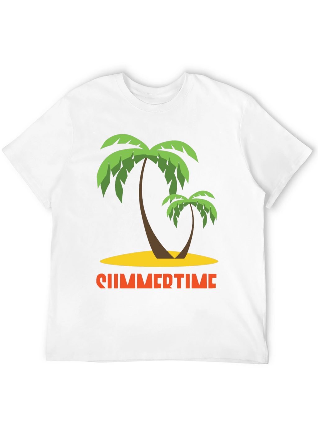 Summertime Palm Tree Graphic T-Shirt