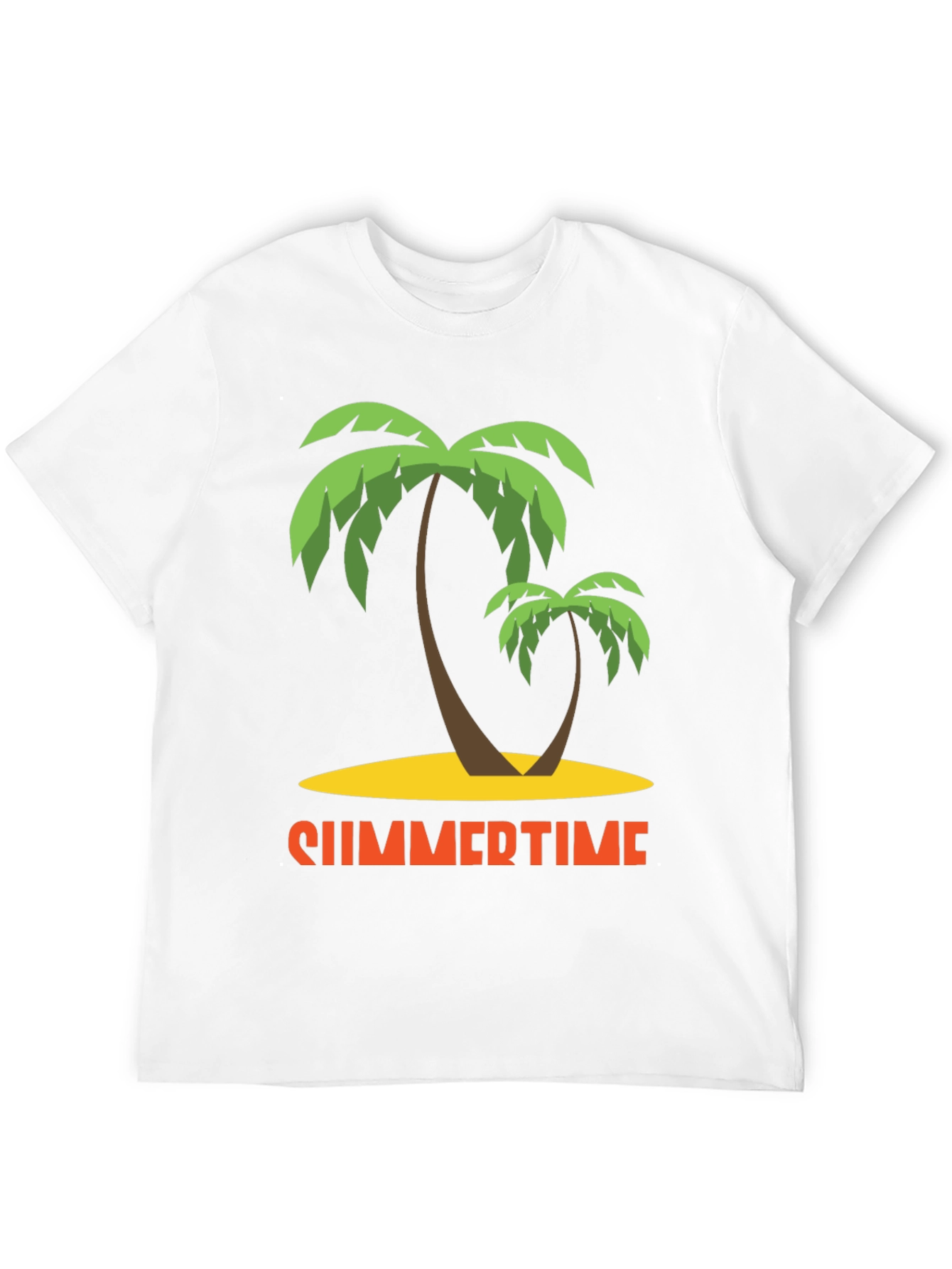 Summertime Palm Tree Graphic T-Shirt