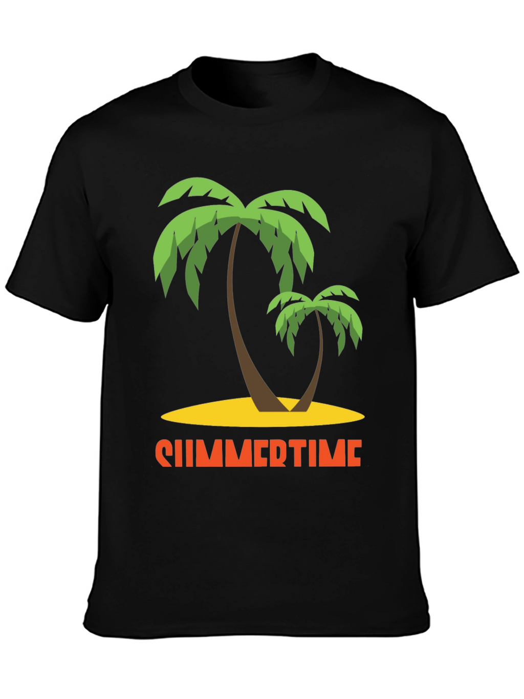 Summertime Palm Tree Graphic T-Shirt