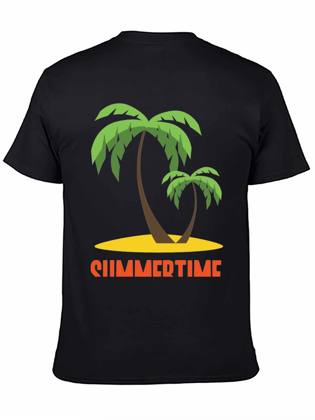 Summertime Palm Tree Graphic T-Shirt
