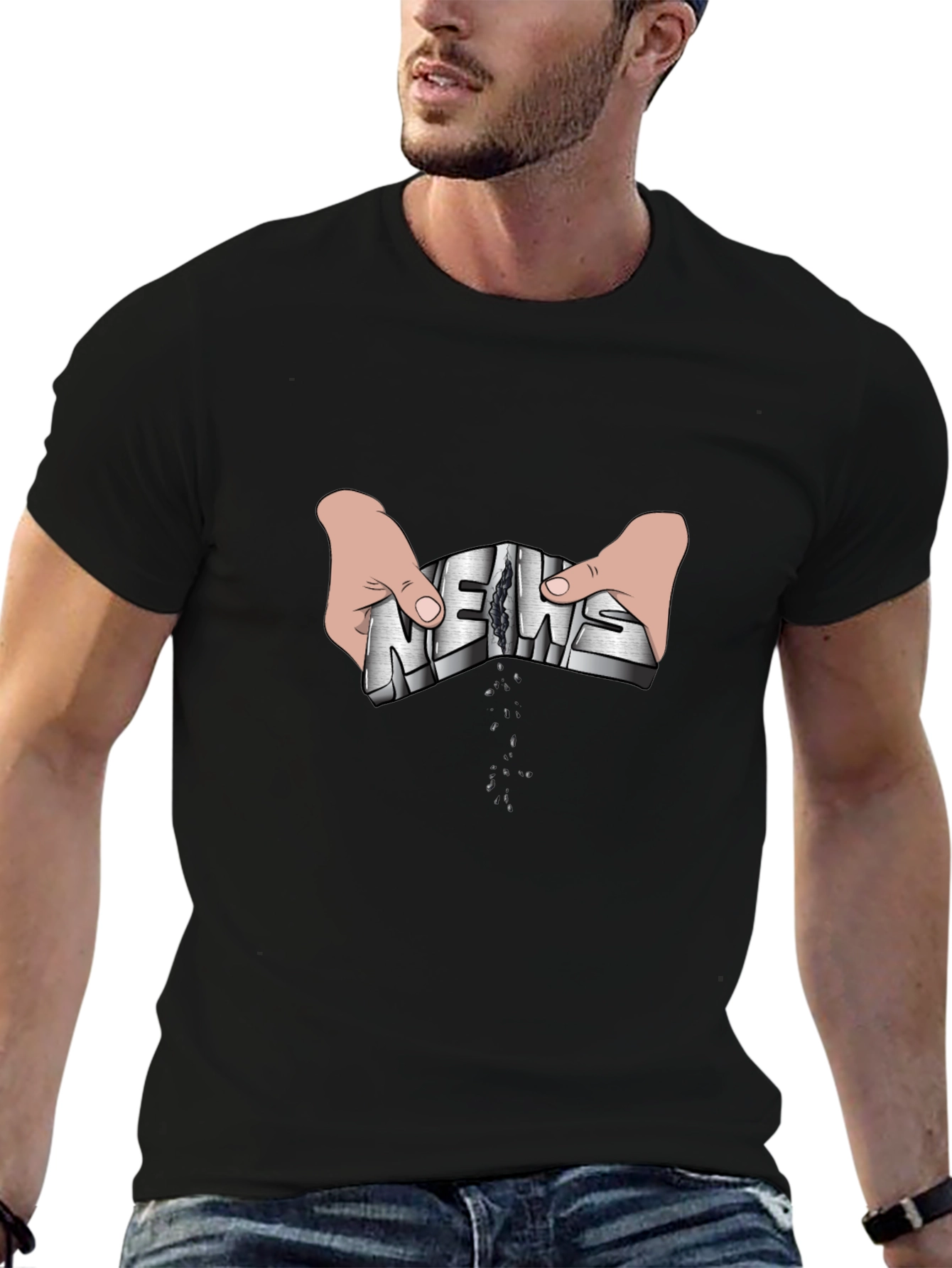News Torn Apart Graphic Tee