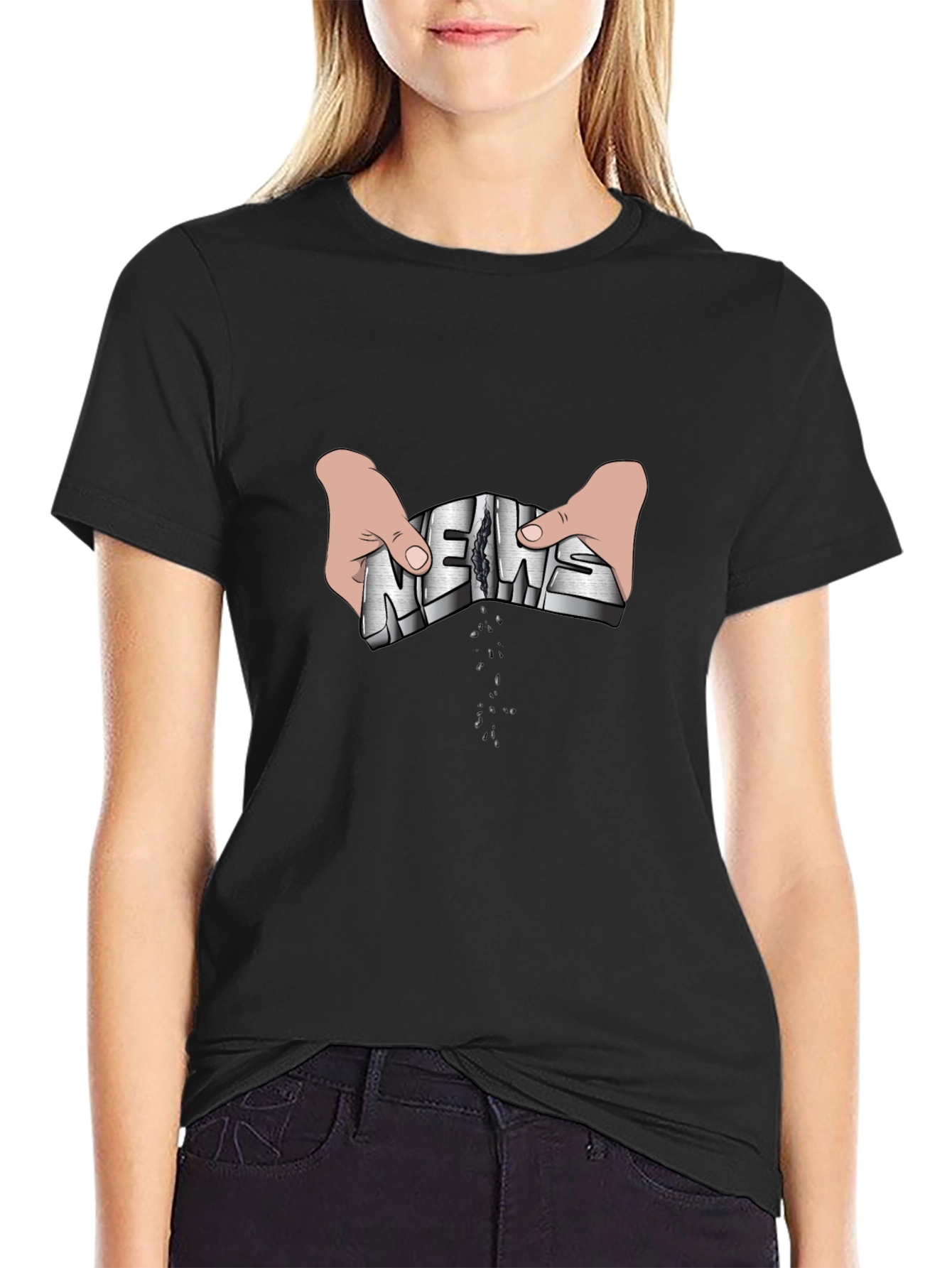 News Torn Apart Graphic Tee