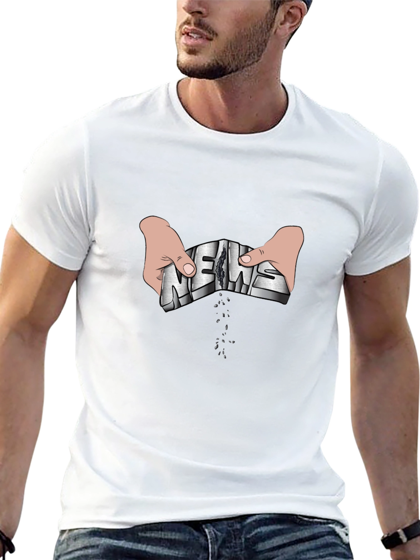 News Torn Apart Graphic Tee