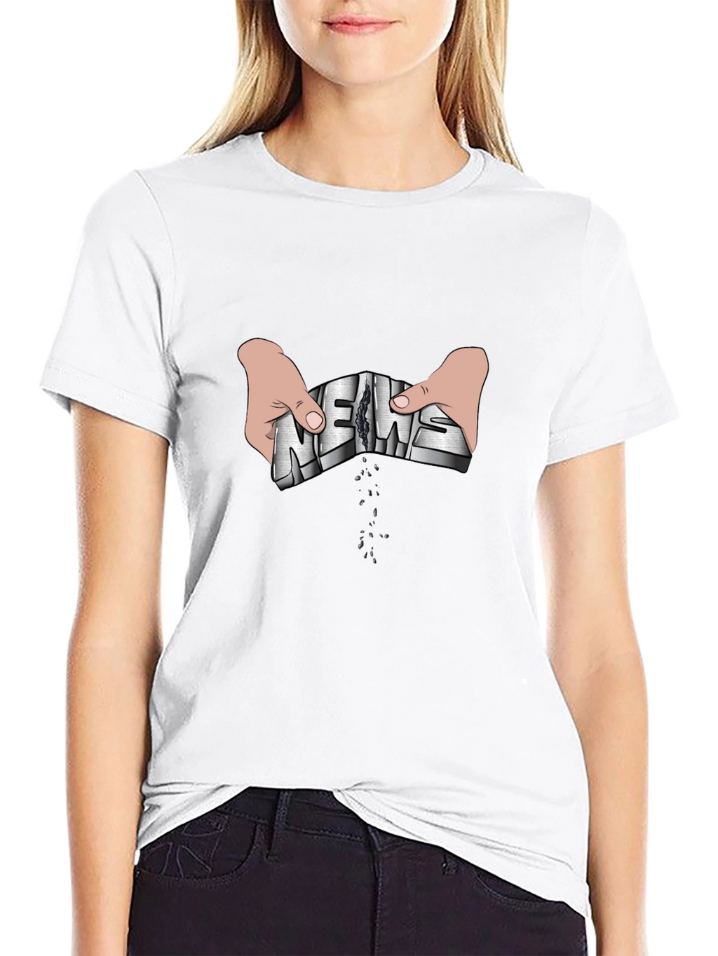 News Torn Apart Graphic Tee
