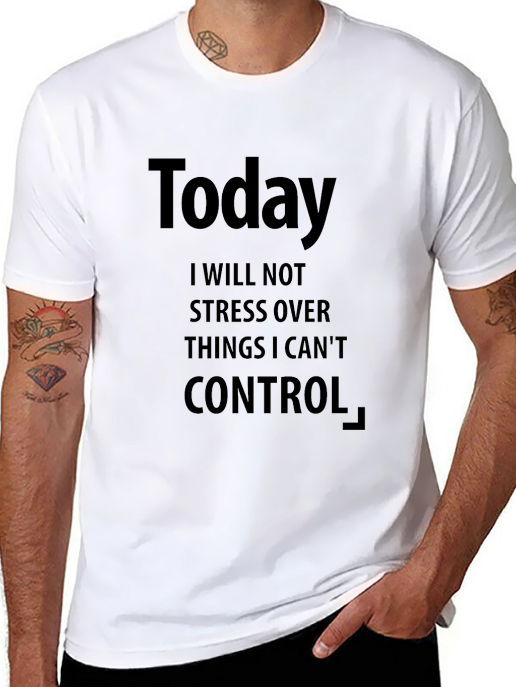 Today I Will Not Stress Over Graphic Tee