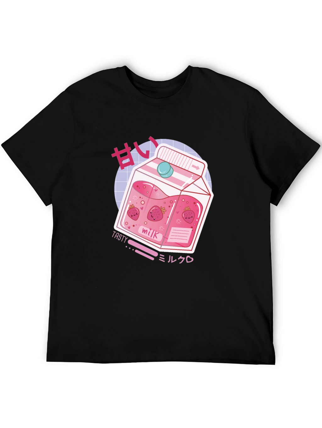 Strawberry Milk T-Shirt - Anime Kawaii Style