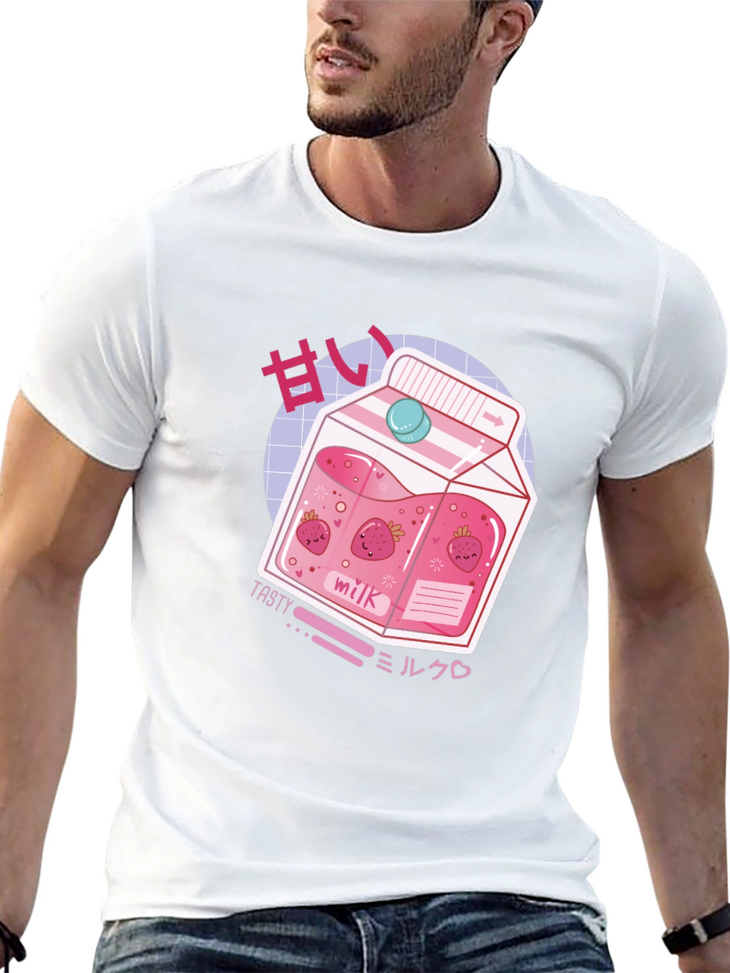 Strawberry Milk T-Shirt - Anime Kawaii Style