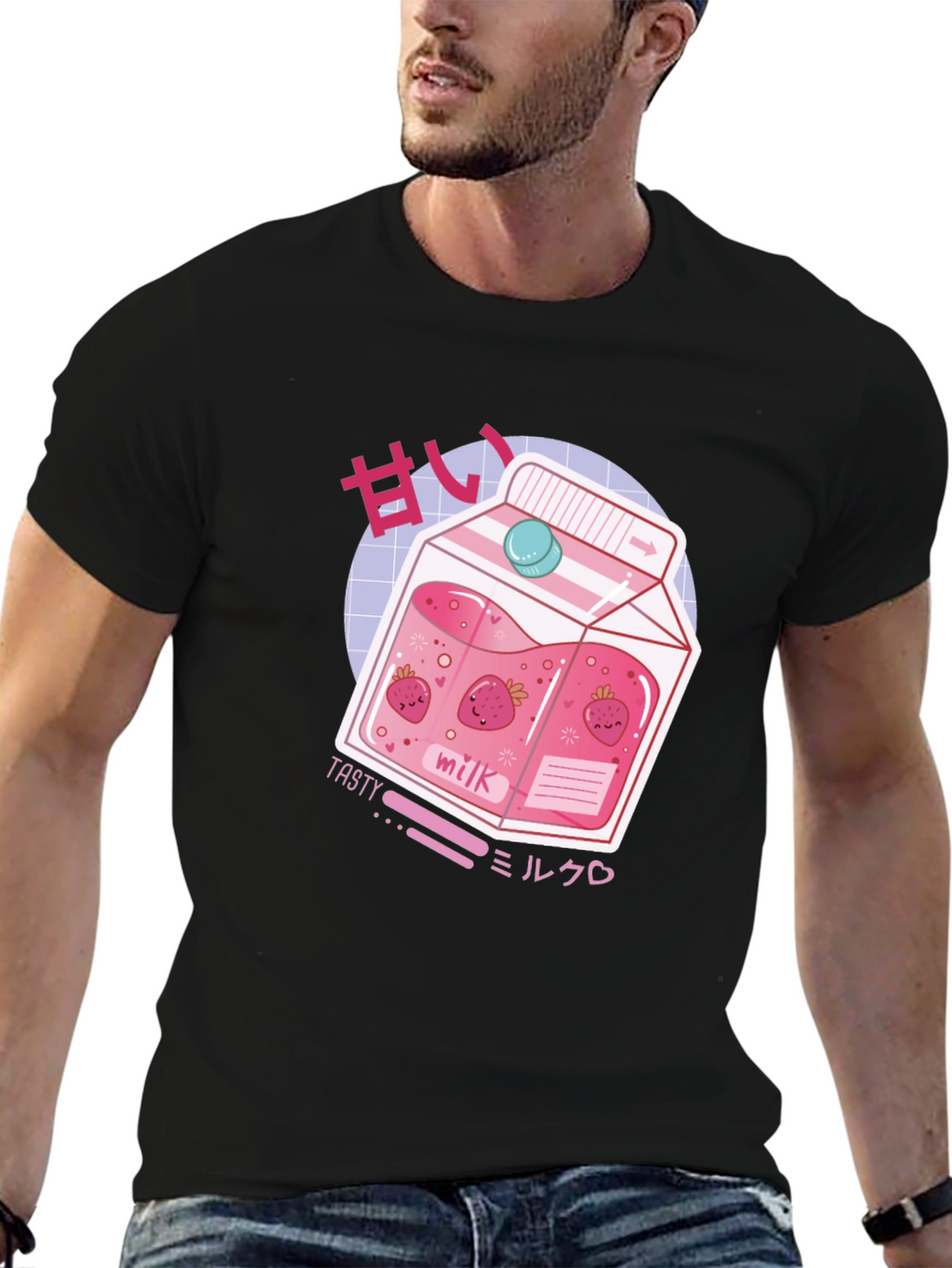 Strawberry Milk T-Shirt - Anime Kawaii Style
