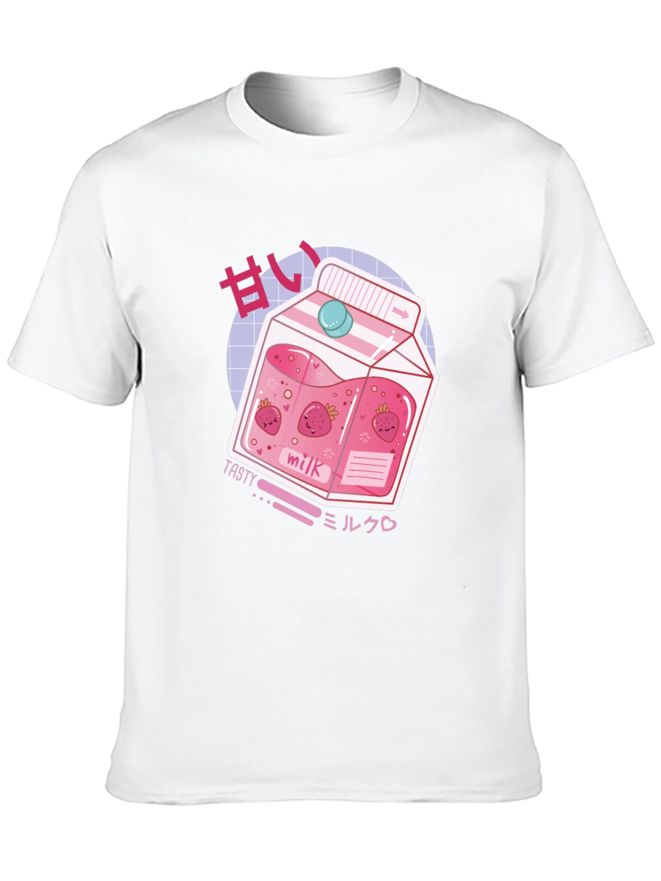 Strawberry Milk T-Shirt - Anime Kawaii Style