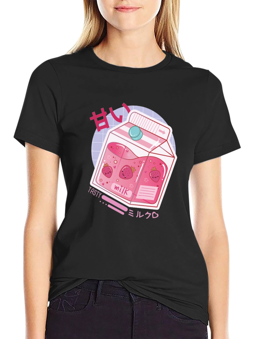 Strawberry Milk T-Shirt - Anime Kawaii Style