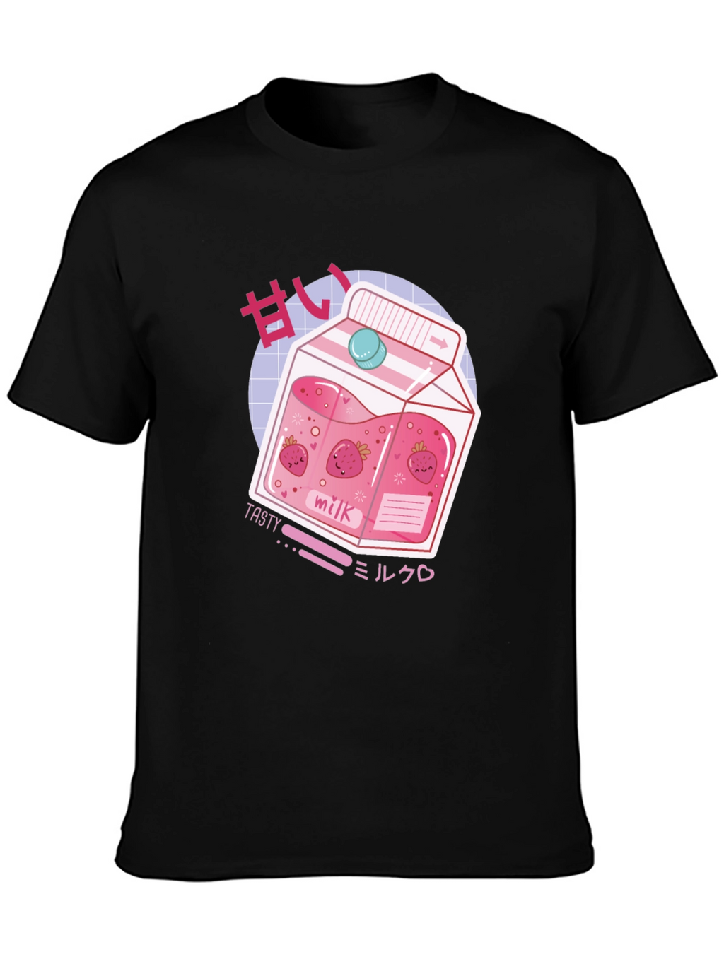 Strawberry Milk T-Shirt - Anime Kawaii Style