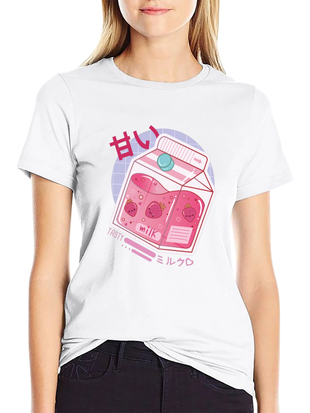 Strawberry Milk T-Shirt - Anime Kawaii Style