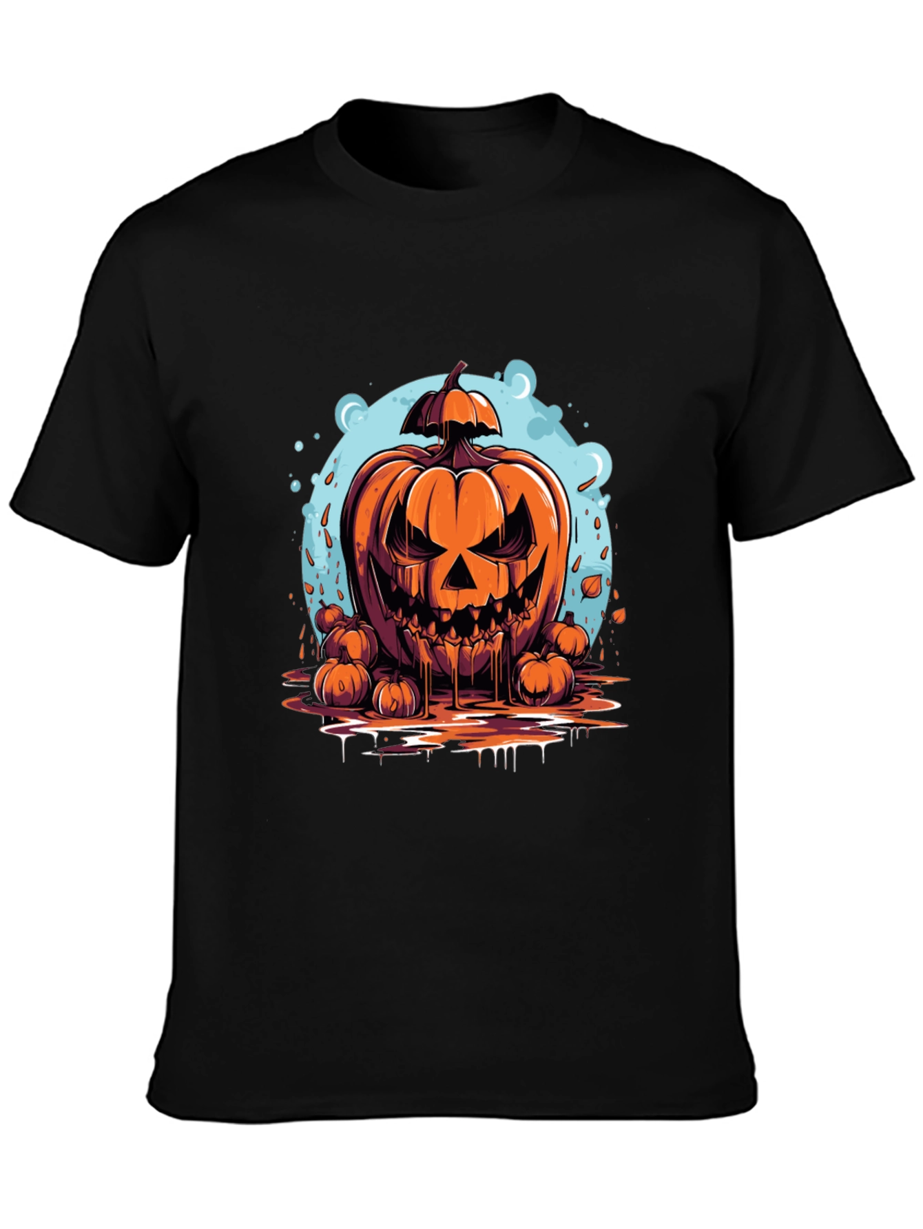 Spooky Pumpkin Graphic Tee - Halloween Edition