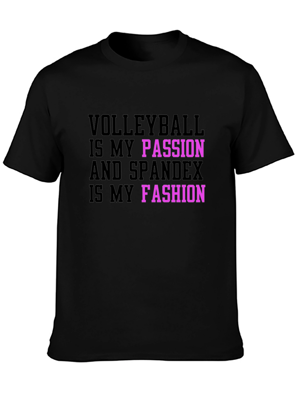 Volleyball Passion Spandex Fashion T-Shirt