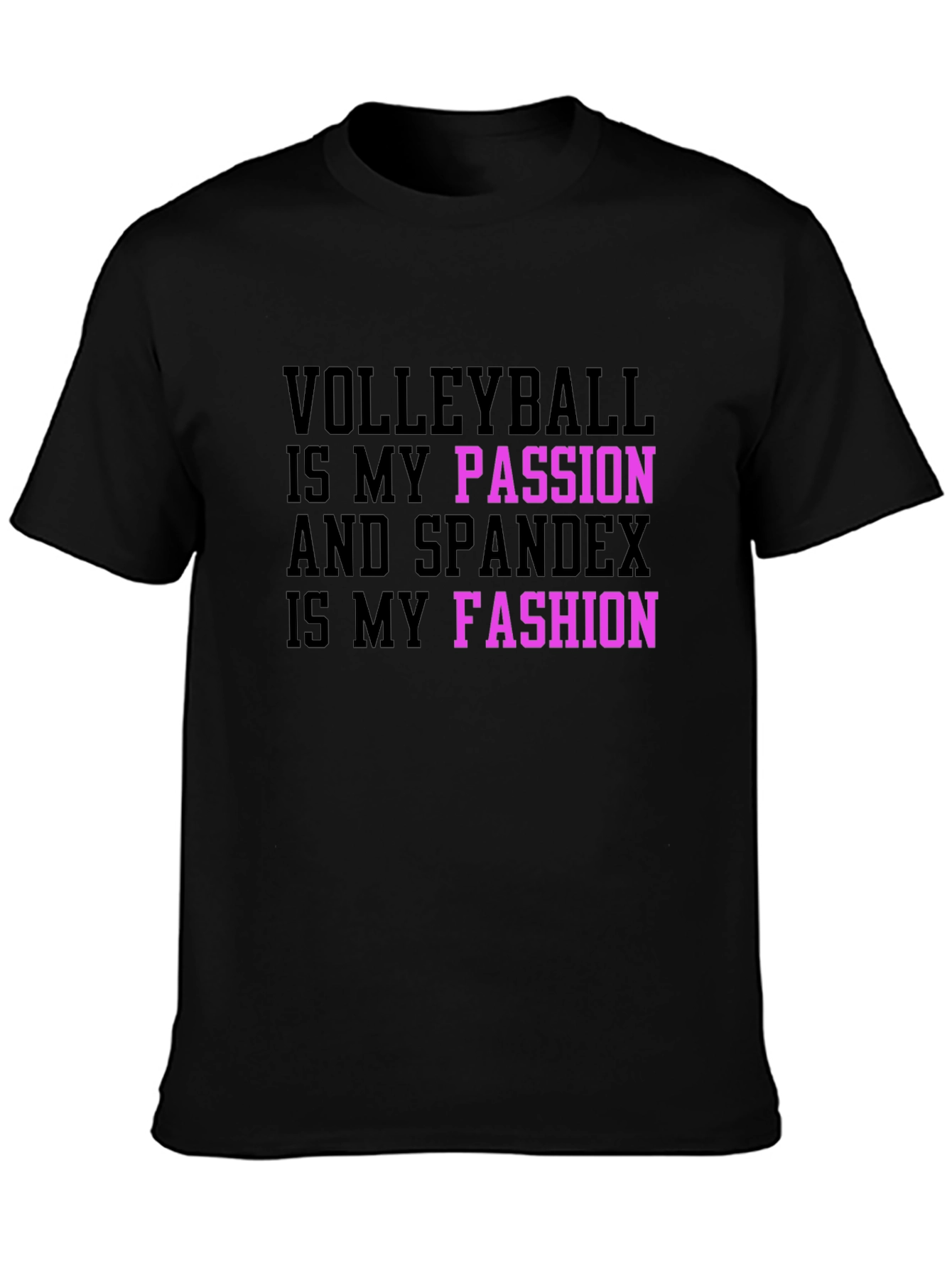Volleyball Passion Spandex Fashion T-Shirt
