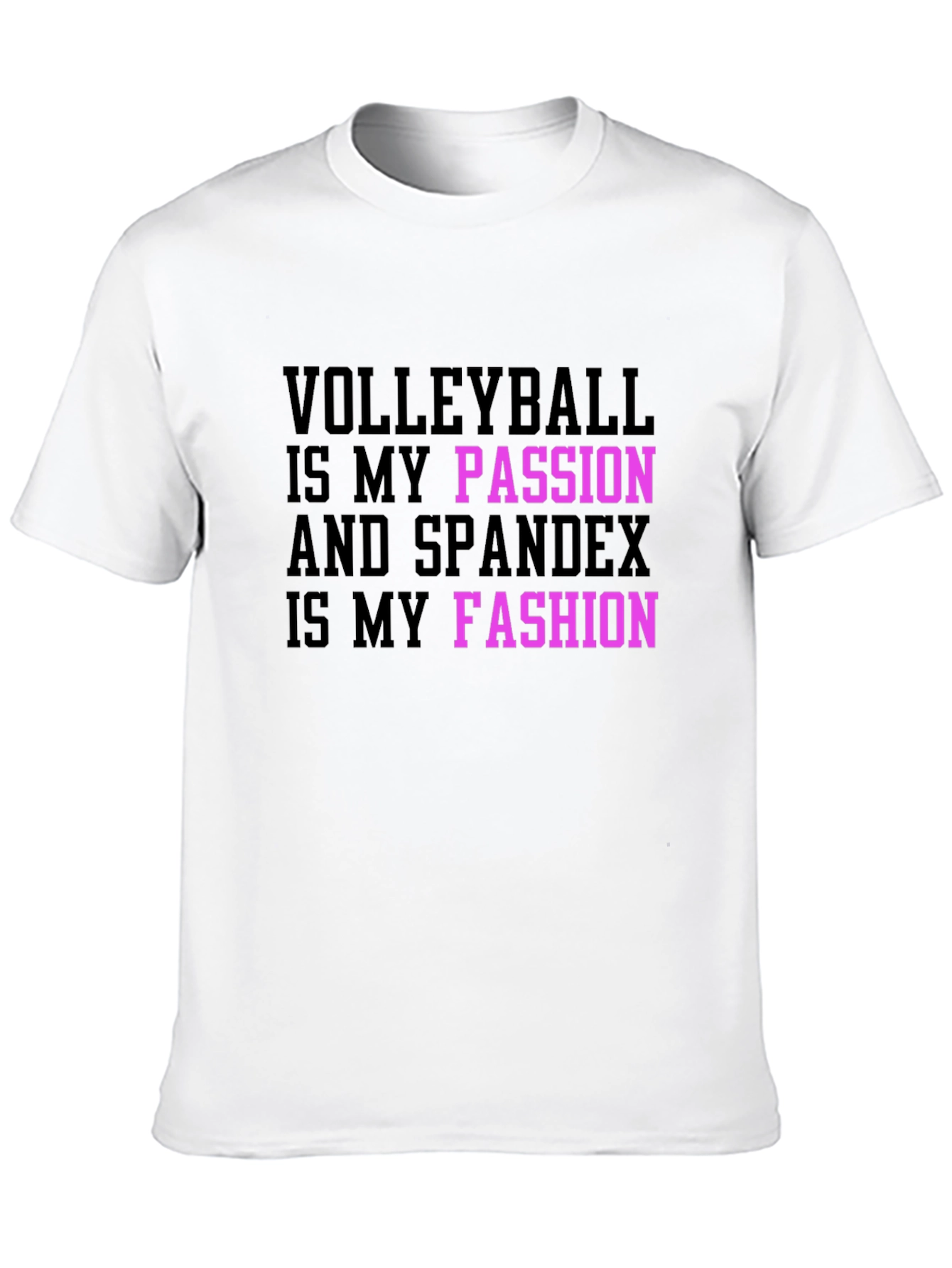 Volleyball Passion Spandex Fashion T-Shirt
