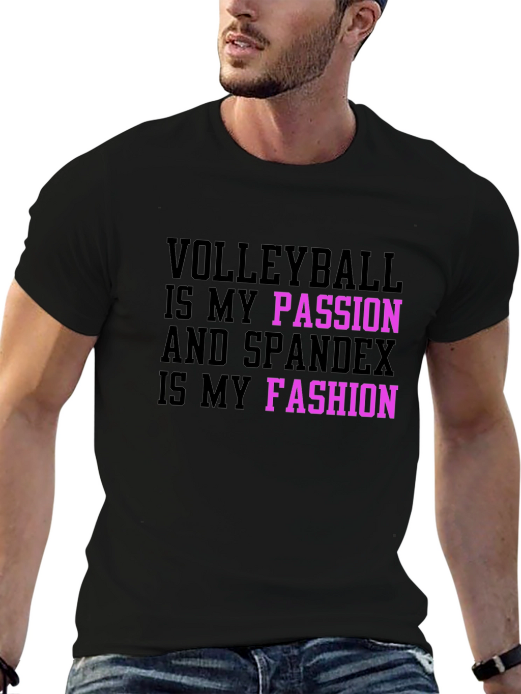Volleyball Passion Spandex Fashion T-Shirt