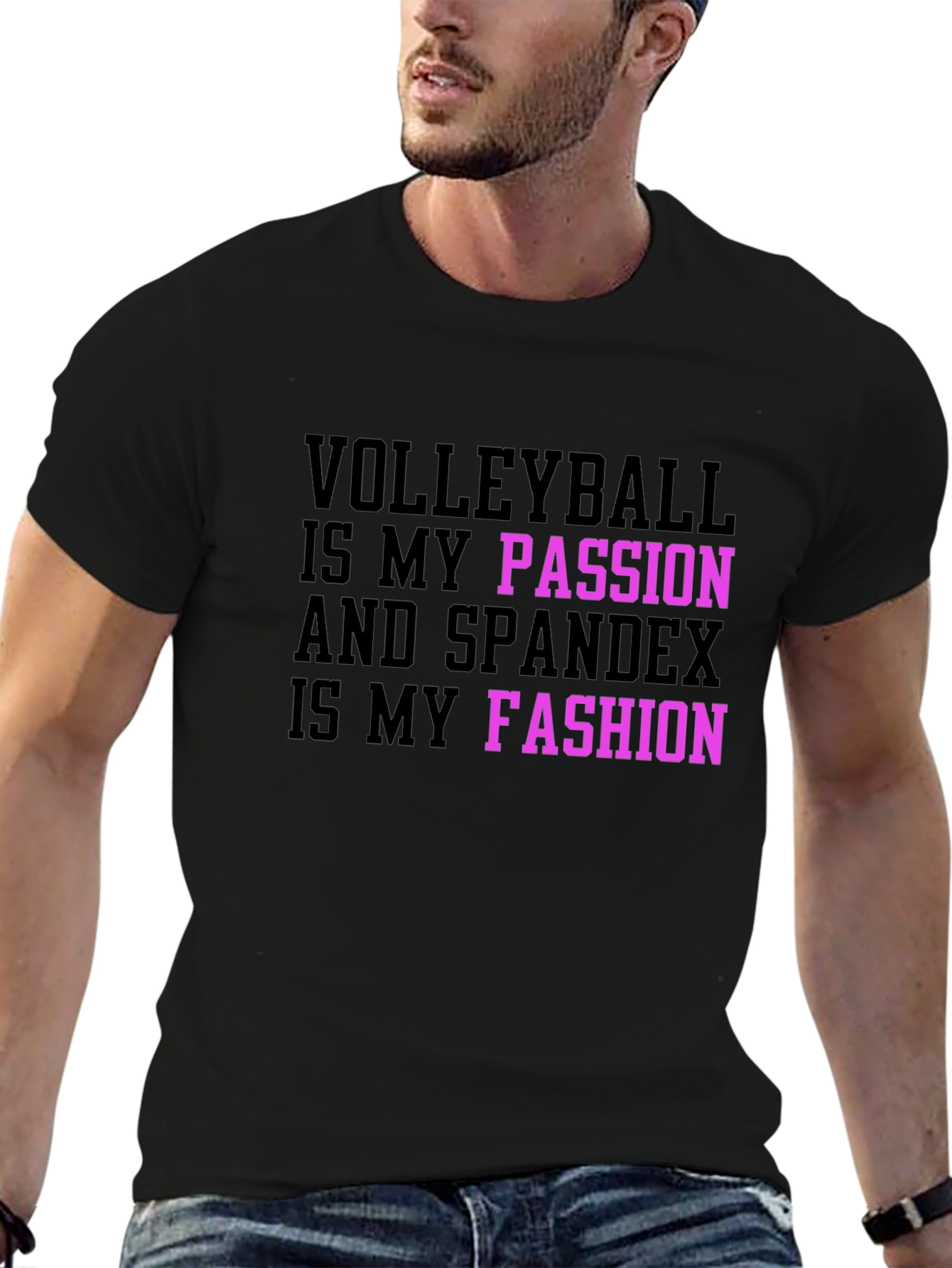 Volleyball Passion Spandex Fashion T-Shirt