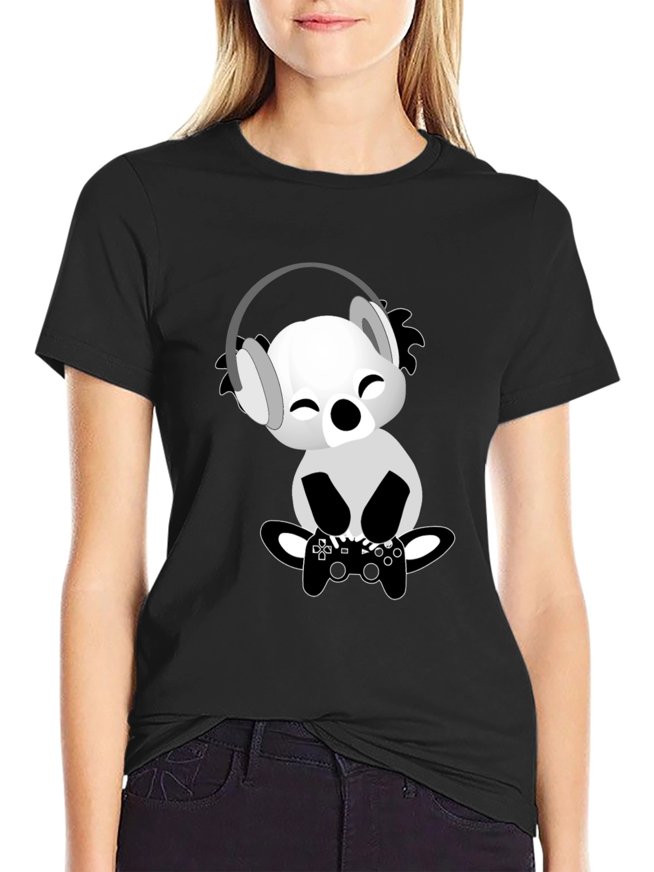 Gamer Koala T-Shirt - Playful Design Comfortable Fit