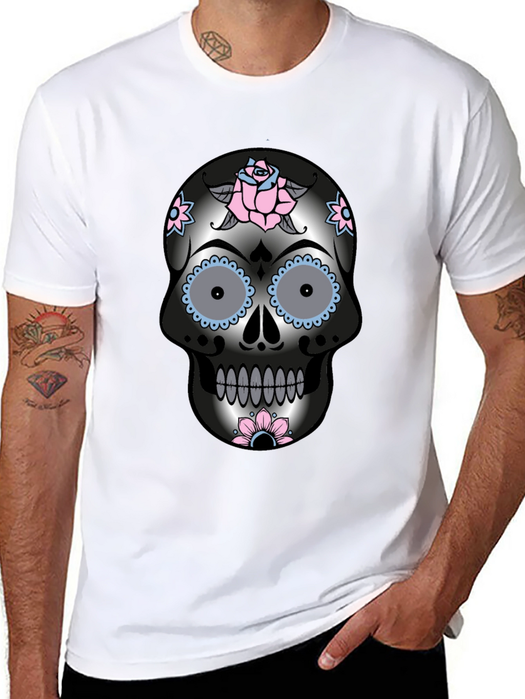 Sugar Skull Graphic T-Shirt - Day of the Dead
