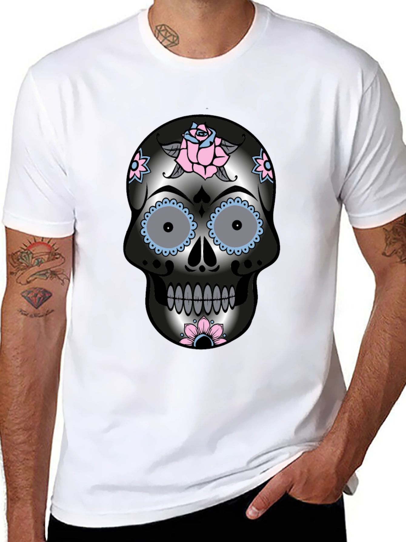 Sugar Skull Graphic T-Shirt - Day of the Dead
