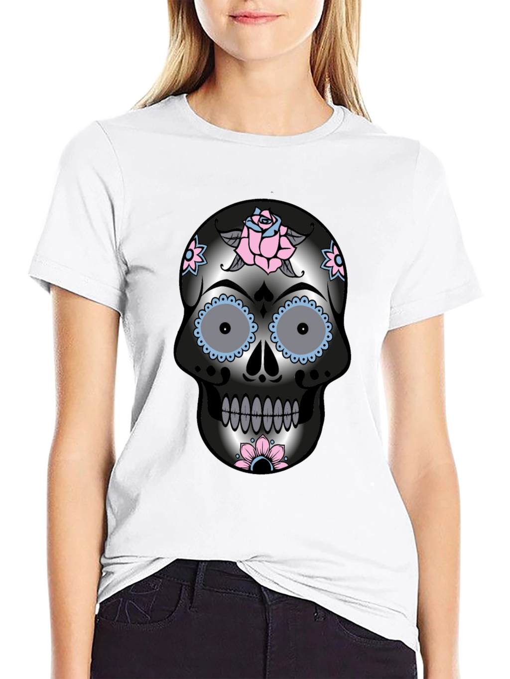 Sugar Skull Graphic T-Shirt - Day of the Dead