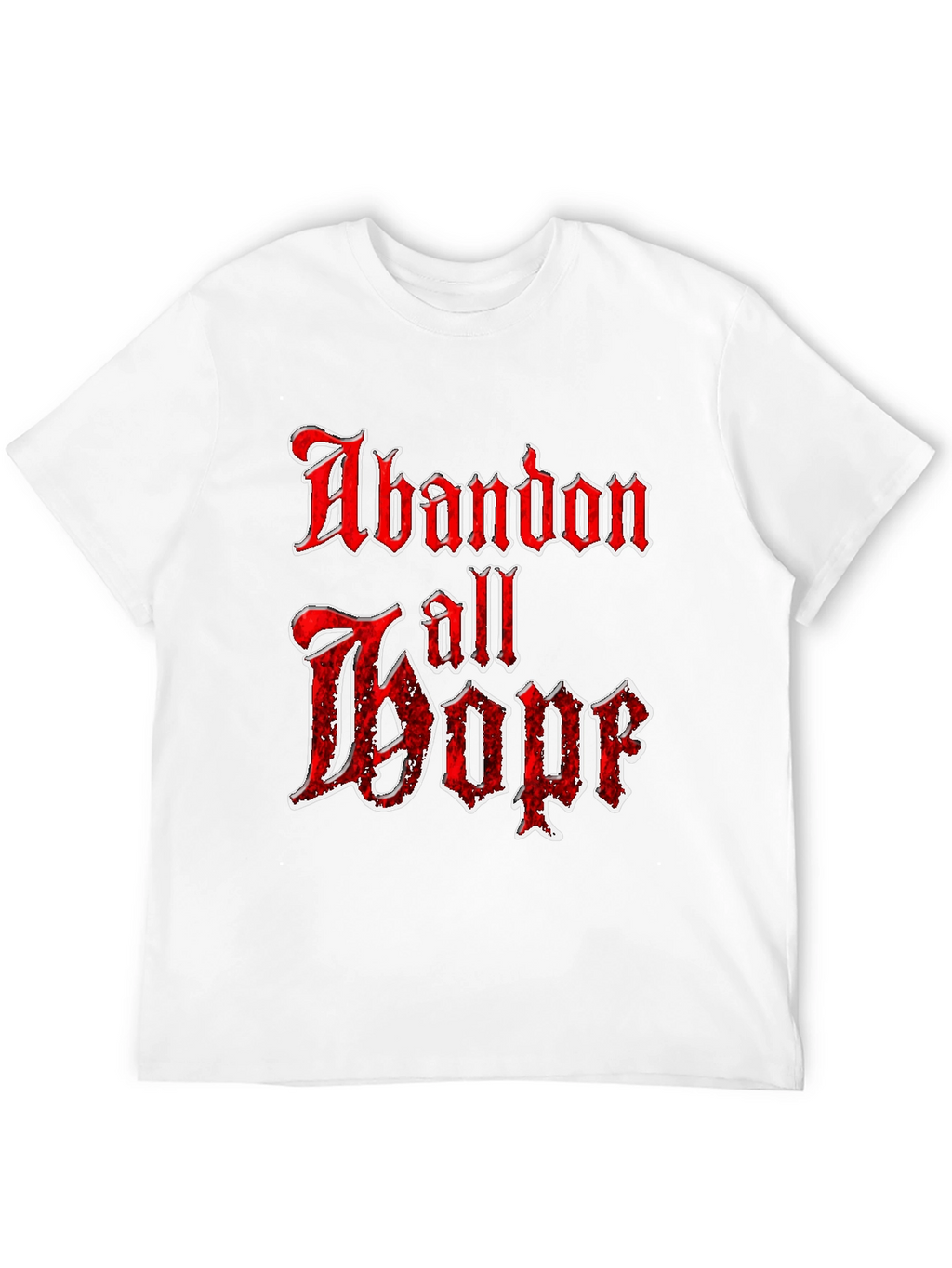 Abandon All Hope Graphic Tee - Black T-Shirt