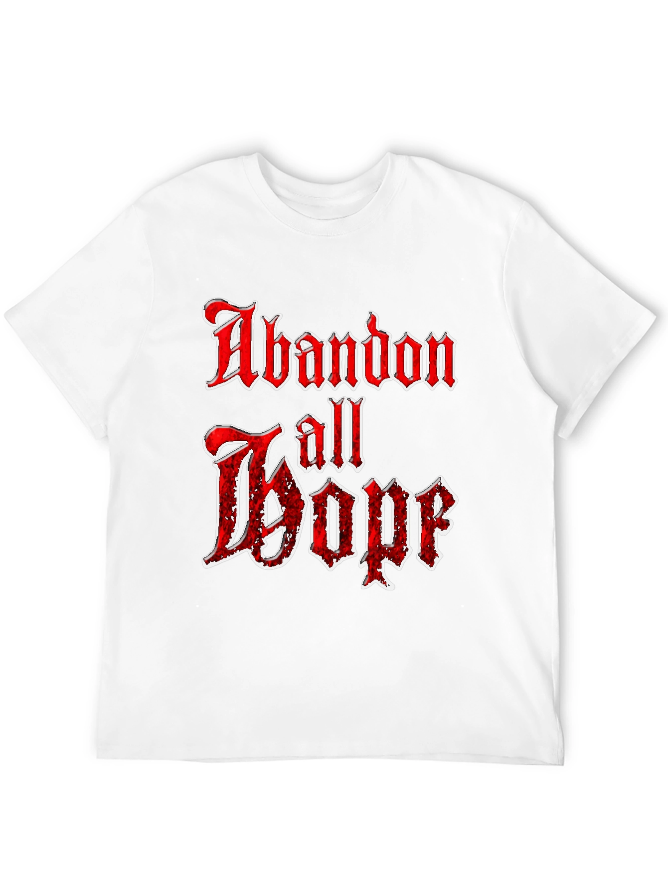 Abandon All Hope Graphic Tee - Black T-Shirt