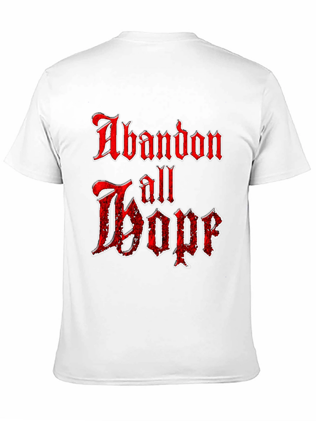 Abandon All Hope Graphic Tee - Black T-Shirt