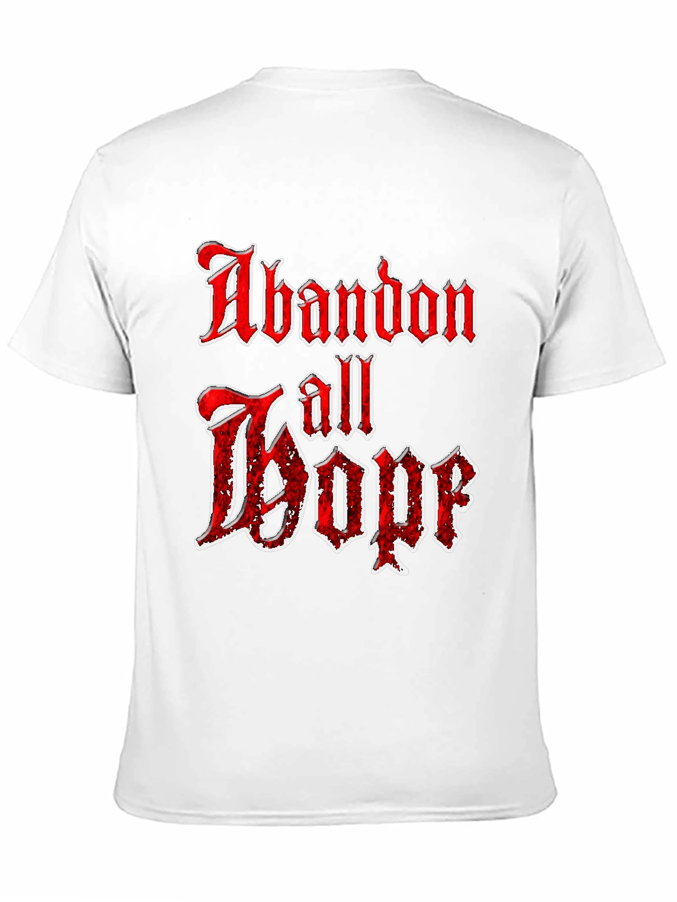 Abandon All Hope Graphic Tee - Black T-Shirt