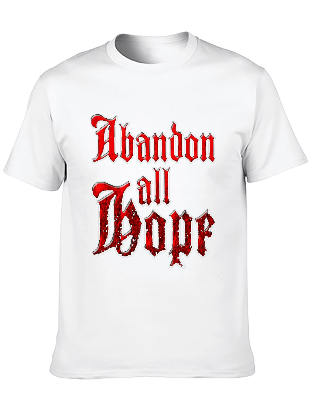 Abandon All Hope Graphic Tee - Black T-Shirt