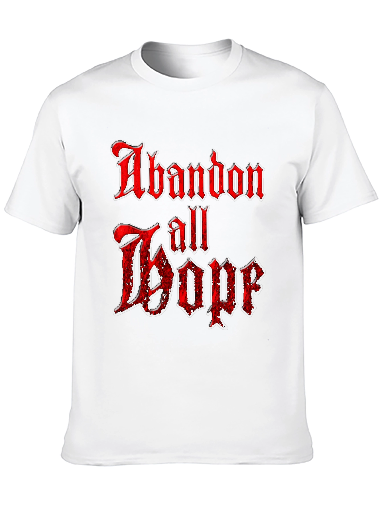 Abandon All Hope Graphic Tee - Black T-Shirt